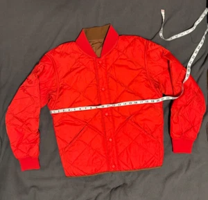 Christophe Lemaire x Uniqlo U Reversible Quilted Bomber Orange/Brown - Picture 1 of 6