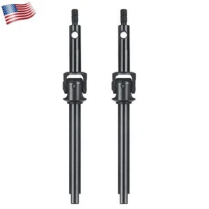 1/2 Pair Carbon Steel CVD Drive Shaft Front Axle For RC 1:24 Axial SCX24 Crawler - Picture 1 of 9
