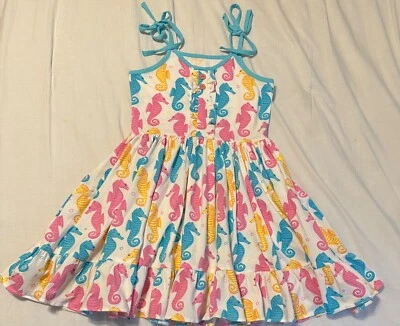 Eleanor Rose Seahorse Dress EUC Girls Size 8/10 - Image 1 of 3