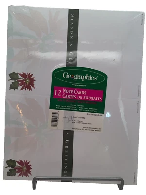 Geographics Red Poinsettia 12 cuadernos con sobres Foto 1 de 4