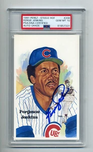FERGIE JENKINS GEM MINT 10 PSA/DNA SIGNED PEREZ STEELE POST CARD - Picture 1 of 1