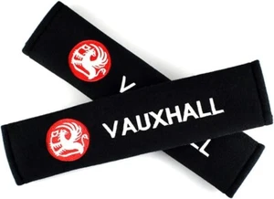 2 x Vauxhall Embroidered Badge Seat Belt Cushion Pads - Picture 1 of 1