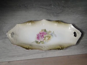 RS Prussia Relish Pink Roses 8”x4” Unmarked - Picture 1 of 3