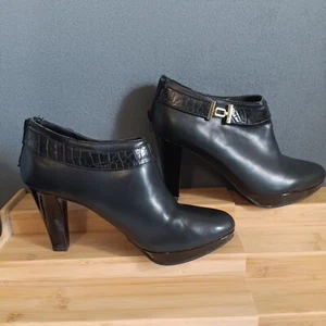 EAST 5TH women's EDDINGTON booties shoe size 7.5 M black faux leather upper NEW - Picture 1 of 15