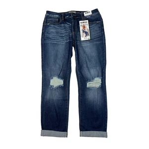 Rewash Tomgirl Jeans Comfort Stretch Mid Rise Distressed Denim NWT Womens 7/28 - Picture 1 of 6