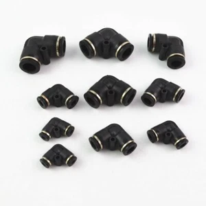 5Pcs Pneumatic 2 Way V Type Elbow Fittings Plastic Quick Connectors Fitting - Picture 1 of 4