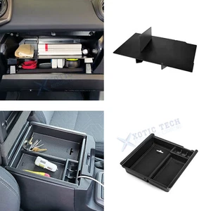 1X Armrest Storage Box Organizer + Glove Box Divider For Toyota Tacoma 2016-2023 - Picture 1 of 16