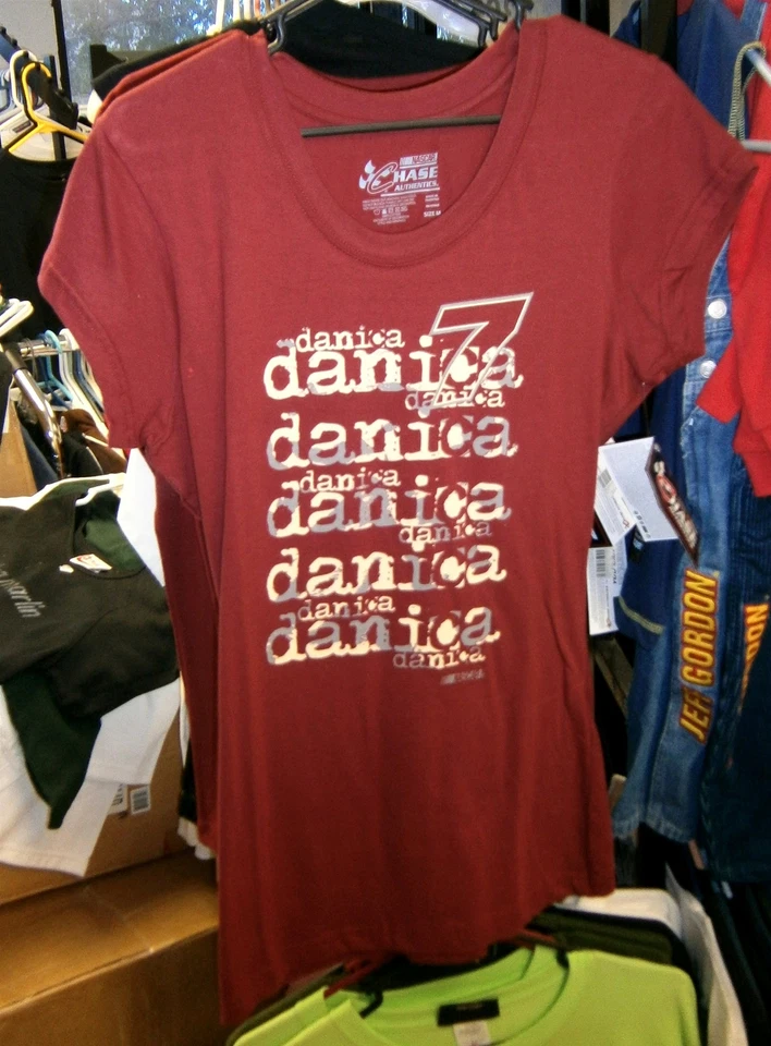 CAMISETA DE COLECCIÓN CHASE #7 DANICA PATRICK DAMAS JR AUTOMOVILISMO GRANDE NUEVA CON ETIQUETAS Foto 1 de 1