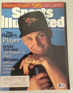 Cal Ripken Jr Signed Sports Illustrated 5/1/95 Baltimore Orioles Beckett Auto - Picture 1 of 4