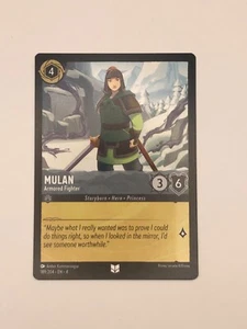 Mulan Armored Fighter #189/204 - non foil - Disney Lorcana Ursula's Return - Picture 1 of 2