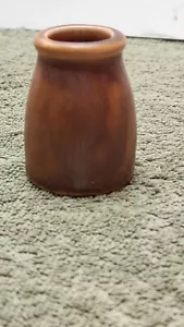 Vintage Hall Keramik Mini Milchkännchen individuell hellbraun braun Milchkännchen Krug USA - Bild 1 von 5