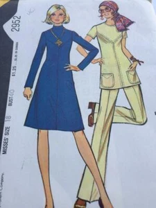 Vintage McCalls Sewing Pattern 2952 Dress Tunic Pants Size 18 Uncut - Picture 1 of 3