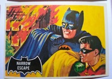 Vintage 1989 Topps Batman 1966 Deluxe Edition reissue #21 Narrow Escape