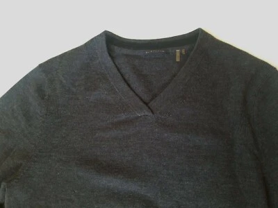 Elie Tahari 女式灰色混色羊毛套衫毛衣 XL A67* — 第 1/4 张图片