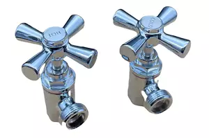 2 X 1/4 turn Ceramic Disc Washing Machine taps - Picture 1 of 3