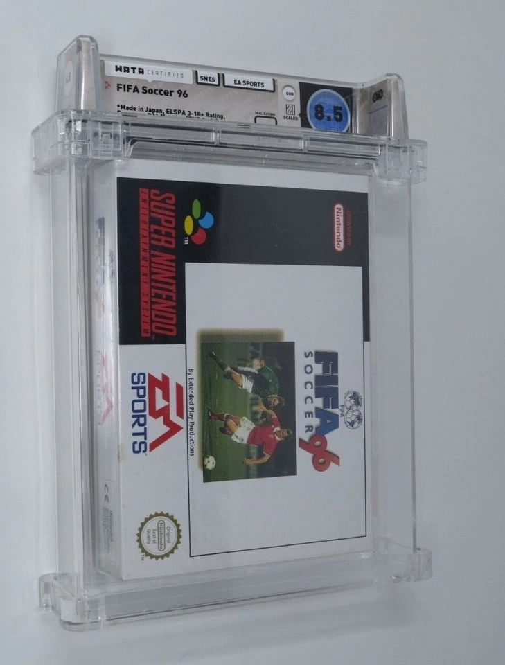 FIFA Soccer '96 Super Nintendo Factory Sealed Video Game Wata Graded 8.5 SNES - Image 1 of 4