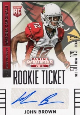 John Brown 2014 Panini Contenders #143A AU RC - Image 1 of 2