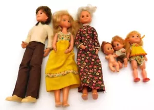 Lote de muñecas Mattel The Sunshine Family años 70 Steve Grandma Stephie bebé niño pequeño - Imagen 1 de 12