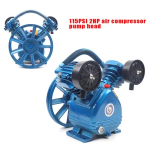 Upgrade Version V Type Twin Cylinder Air Compressor Pump Head Double Stage 8-Bar - Bild 1 von 7
