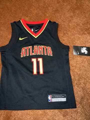 New LITTLE KIDS Nike NBA Atlanta Hawks Trae Young Jersey Sz L7 READ MEASUREMENTS Cover