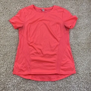 danskin now womens large short sleeve athletic shirt pink - Picture 1 of 4