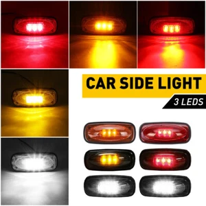 For 03-09 2500 Ram Dodge Dually Red Bed Amber Led Side Fender Marker Light D - Picture 1 of 25