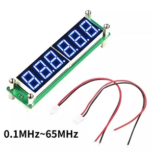 DC8V-15V LED RF Frequency Counter Cymometer Tester Module 1 to 65MHz Blue Color - Picture 1 of 10