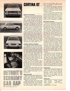 1967 CORTINA GT ~ ORIGINAL ARTICLE / AD - Imagen 1 de 1