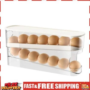 Kühlschrank-Eier-Aufbewahrungsbox, großes Fassungsvermögen, Eier-Organizer, Behä - Bild 1 von 12