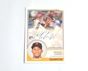 2018 Topps 35th Anniversary Auto #83A-MO Miguel Gomez RC (GIANTS) !!
