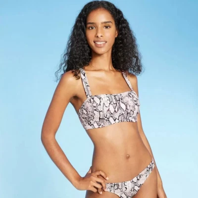 Женский легкий бюстгальтер-бикини Shade & Shore с квадратным вырезом размер 34C - Изображение 1 из 4