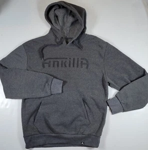 Ankilla Mens XL Hoodie Gray Long Sleeve Front Pocket - Picture 1 of 5