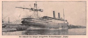 Reichspostdampfer Tirpitz - 1916 - barco ~ 17x7 cm - Imagen 1 de 1