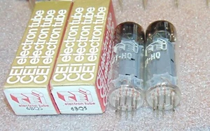 PERFECT NOS NIB MATCHED PAIR EL84 6BQ5 * CEI TUBES EUROPE VINTAGE MADE O GETTER - Picture 1 of 4