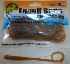 Engulf Baits 7" Bungee Reflex Worms in Color: Golden Motor Oil Camo 12 ct. pckg - Picture 1 of 4