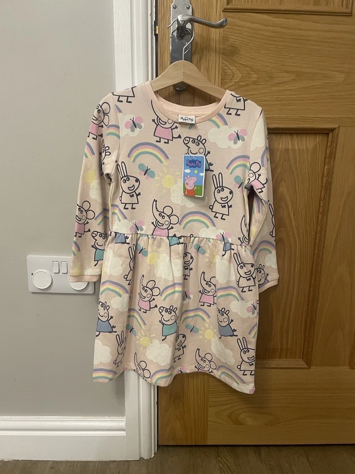 Girls George Asda Peppa Pig Dress 5-6 Years BNWT - Image 1 of 4