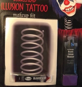 Halloween Kostüm Illusion Tattoo Kunst Make-up: Wackelkopf, Skelett, schwebend er - Bild 1 von 11