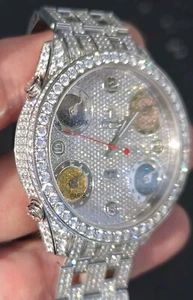 Jacob & Co Five Time Zone 47mm aprx. 20ct VS DIAMOND BAND BEZEL & DIAL MSRP 100K - Picture 1 of 19