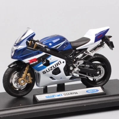 1:18 scales Welly SUZUKI GSX-R750 Gixxer 750 motorcycle bike model Diecast Toy - Image 1 of 4