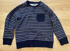 SEVEN LEMON~Boys S 6-7 EU122~Sweatshirt Sweater Top~Pullover~Cotton~Blue Stripe