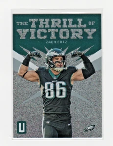 ZACH ERTZ 2019 Unparalleled THRILL OF VICTORY #5 TVZER PHILADELPHIA EAGLES - Picture 1 of 1