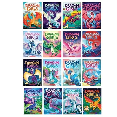 Dragon Girls Series Complete 16 Books Set, Books #1 - #16 by Maddy Mara - Image 1 of 4