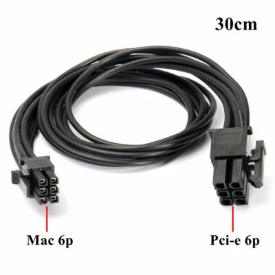 Mini 6-Pin to PCI-E 6PIN Graphics Video Card Power Cable Cord For Mac G5 / Pro - Image 1 of 4