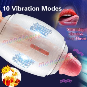 Male Masturbater Automatic Electric Stroker Cup Dick Penis Vibrator Men Sex Toys - Picture 1 of 12
