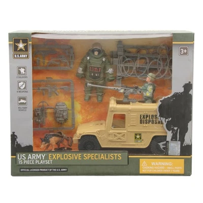 Juego de 15 piezas del Ejército de Estados Unidos con figuras de acción y Jeep Foto 1 de 2