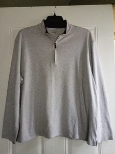 UNTUCKit 1/4 Zip Plus Size Workwear  Sweatshirt Santangelo  Gray Logo XXXL - Picture 1 of 4