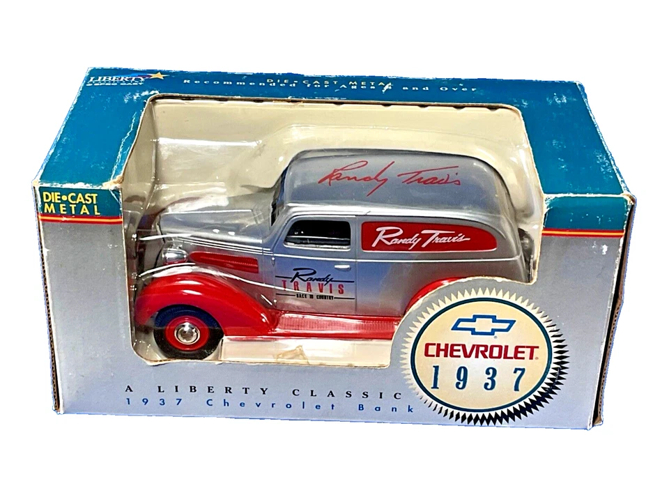 SpecCast Liberty Classics, 1937 Chevrolet 'Randy Travis' Die Cast Coin Bank, NIB - Image 1 of 4