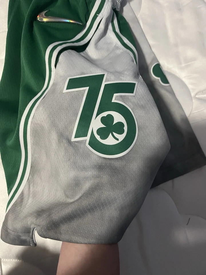 2022 Boston Celtics City Edition Game Shorts, Red Auerbach Edition - Image 1 of 4