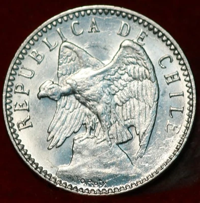 Moneda extranjera de plata de 5 centavos de Chile 1896 sin circular Foto 1 de 2