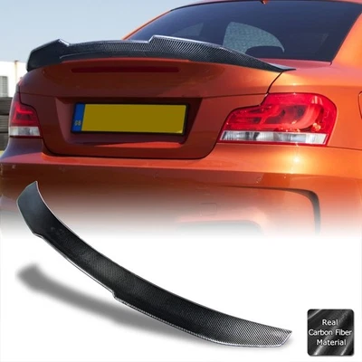 Real Carbon Fiber Trunk Spoiler For 2008-2013 BMW E82 125i 128i 135i Coupe - Image 1 of 4